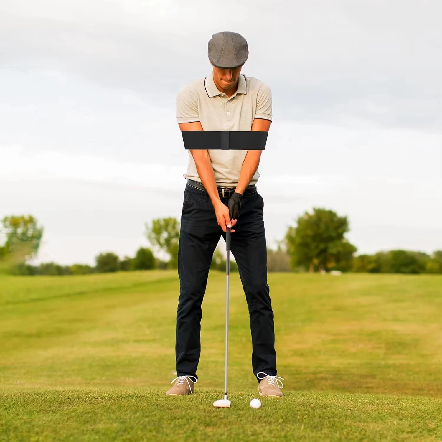 Golf Swing Trainer Posture Corrector Band for Beginners Arm Hand thumbnail 6