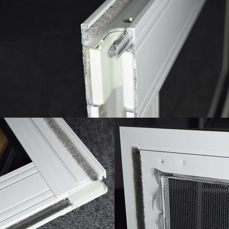 5/10M Brush Strip Self Adhesive Door Window Sound Insulation Weather Stripping Sliding Wardrobe Door Dust Sealing Sealing Strip