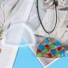 

1pcs Silicone Epoxy Resin Mold Pendant DIY Necklace Keychain Jewelry Craft Gift Making Tools 2022 New