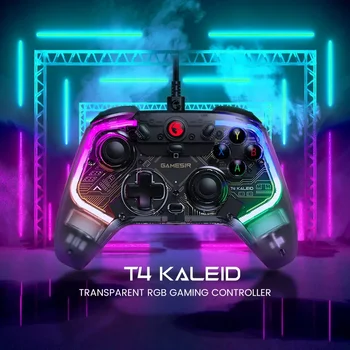 GameSir Kaleid 게임 컨트롤러, 홀 효과 유선 게임패드, 닌텐도 PC 스팀 안드로이드 TV 박스용, T4, 무료 배송