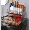 Drawer Acrylic Clear Makeup Storage Organizer Large Cosmetic Display Case Stackable Drawers Dresser for Skin Care Makeup Storage 6