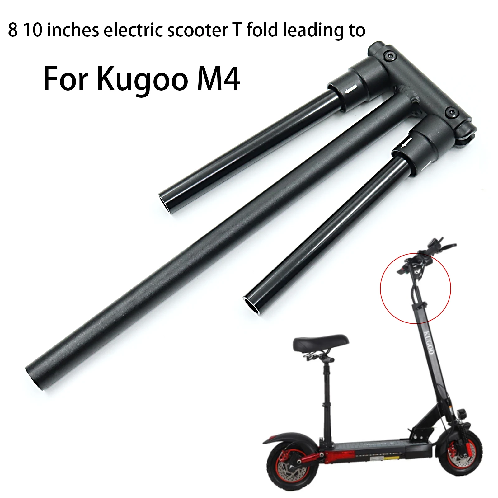 Maniglia Del Manubrio Del Monopattino Pieghevole Da 8/10 Pollici Per Kugoo M4 Scooter Elettrico T-Bar Rubinetto Set Accessori