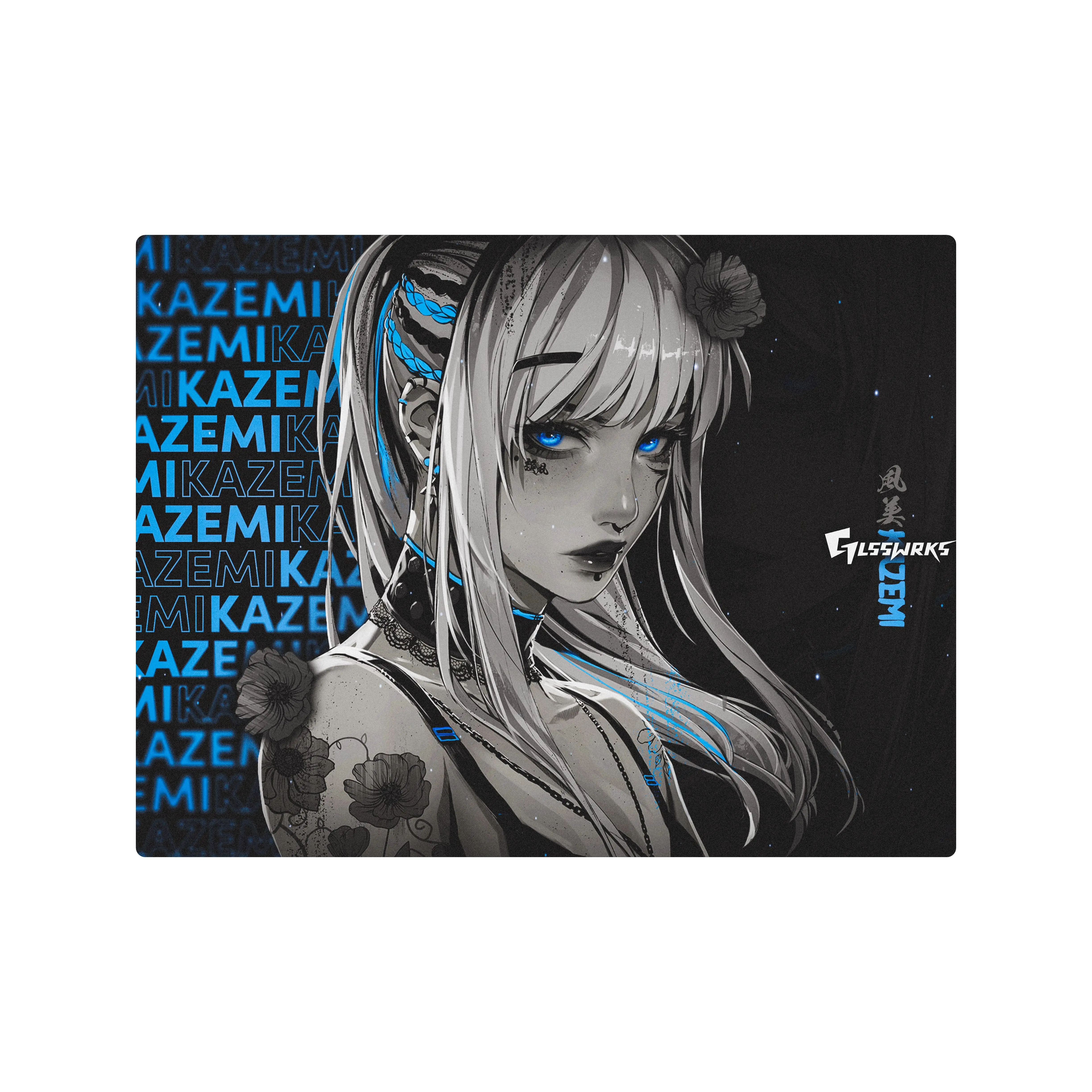 マウス・トラックボール GLSSWRKS Hana Glass Mousepad GLSSWRKS Hana Glass Mousepad - Limited Edition - us