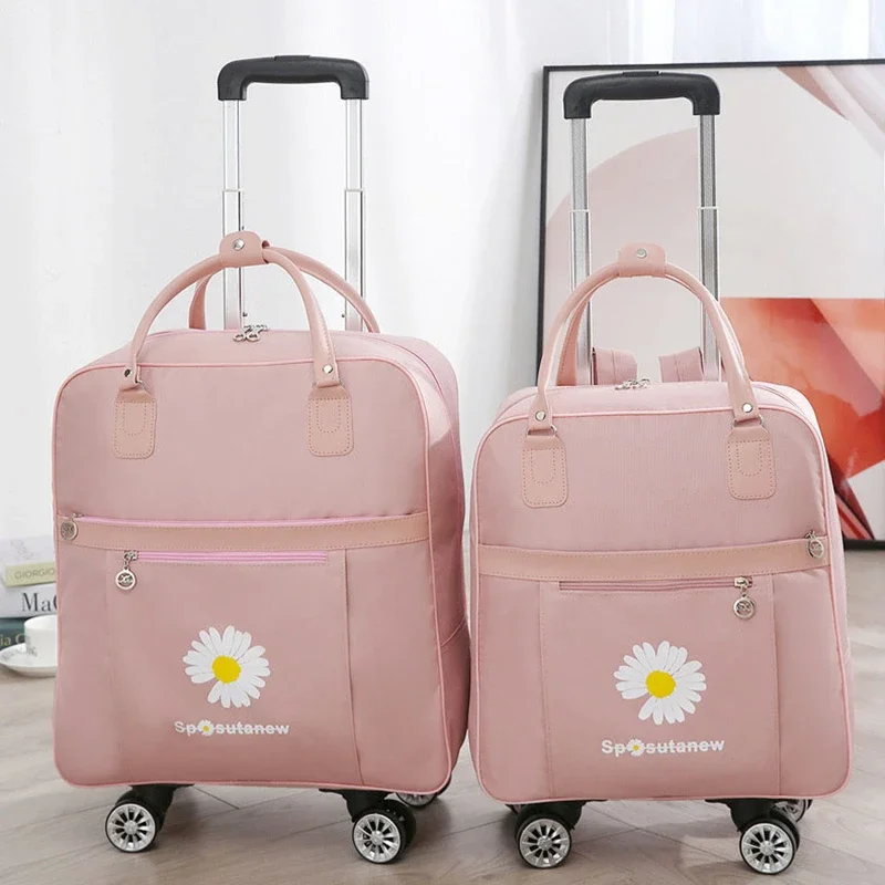 Trolley Travel Bag Universal Wheel Luggage Bag Convenient Boarding Waterproof Backpack Handbag Rolling Trolly Suitcase rolling luggage trolley,folding luggage trolley