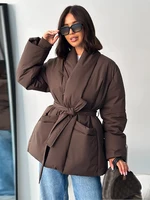 Vintage épaissir fausse fourrure laine veste femmes mode à capuche fermeture éclair poche lanterne manches manteau hiver femme vêtements d'extérieur quotidiens 3
