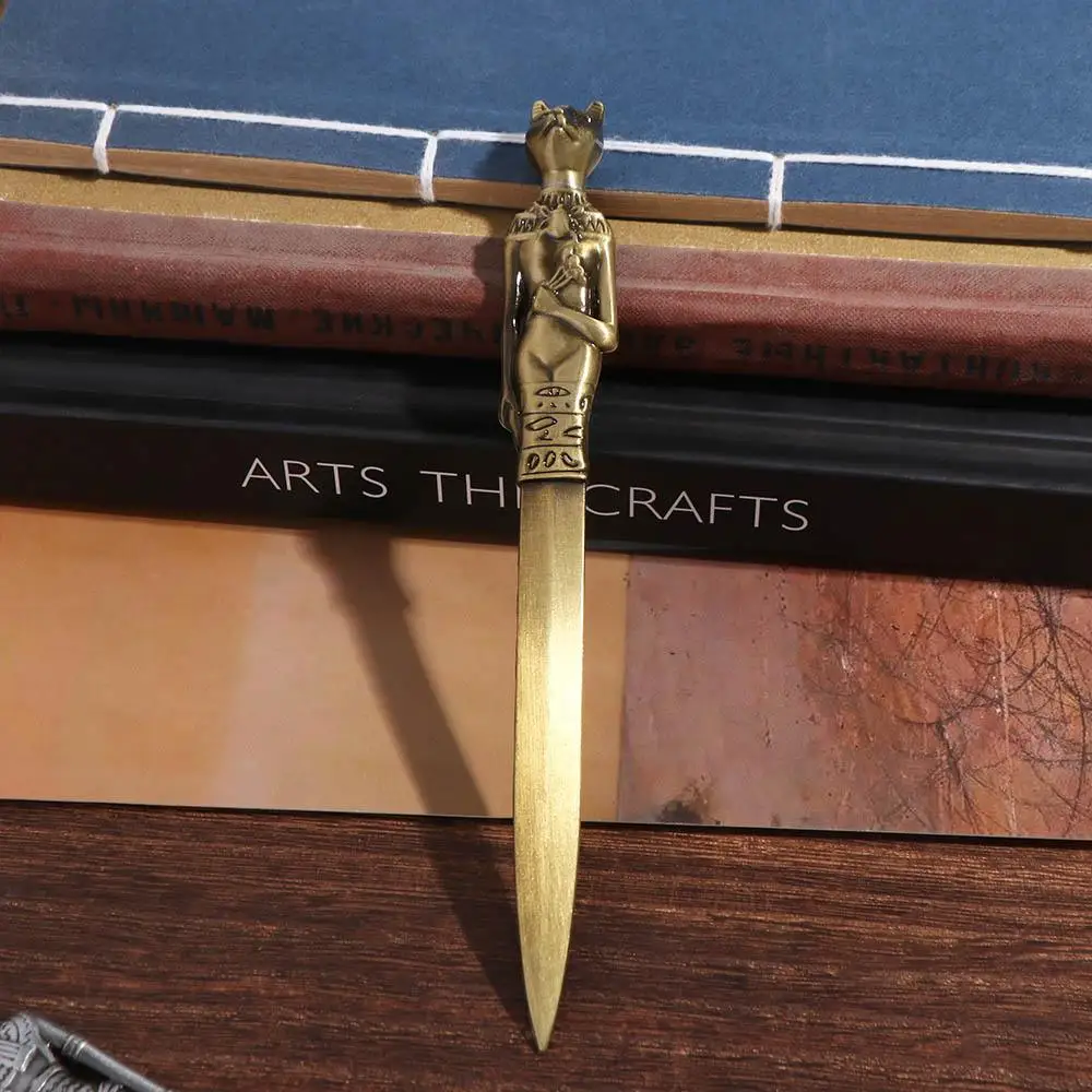 이집트 피라미드 파라오 봉투 개봉기 편지 개봉 도구 아연 합금 익스프레스 오프너 고대 DIY 공예 도구