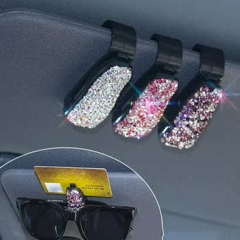 Portaocchiali da sole e porta biglietti per auto, accessorio per interni auto, porta occhiali da vista, accessori per auto