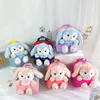 Plush 3D Rabbit Backpack for Boys Girls Kids Children SchoolBag Cute Bow Tie Cartoon School Bags Kindergarten Preschool Baby Bag 2