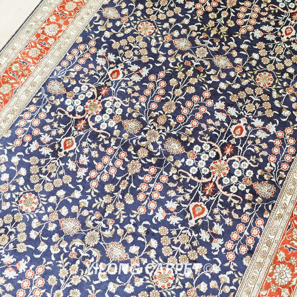 Рисунок 4 - 122x183 см Топ синий узор турецкий