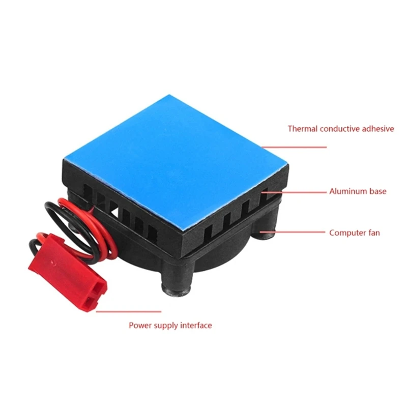 For Orange Pi 5 Plus Cooling Fan Active Heat Dissipation With Thermal Pads For OPI 5 Plus Board Accessories