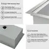 Stainless Steel Kitchen Sink 33x19 Drop In Workstation Sink 16 Gauge 10 Inch Dee 6