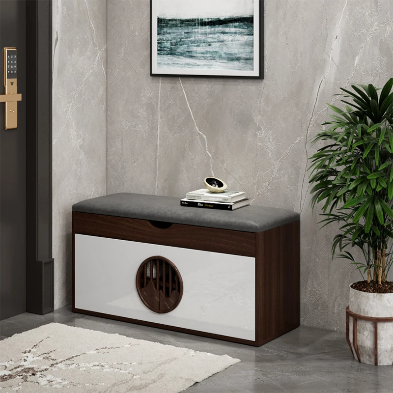 

Entering Household To Change Shoes Stools, You Can Sit In A Shoe Cabinet At The Doorstep, With Soft Bags And Cushions,