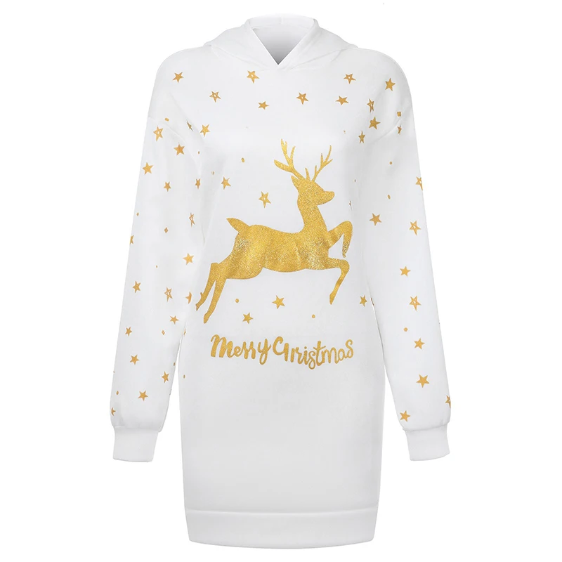 Red Merry Christmas Sweatshirts Women Casual Long Sleeve Loose Pockets Black Hoodies Festival Ladies Long Pullovers Chic Clothes