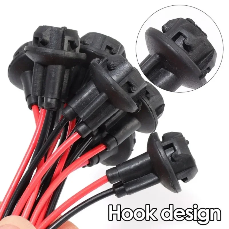 LED 어댑터 커넥터 거치대 라이트 베이스 자동차 램프 익스텐션 와이어 케이블 플러그, 자동차 액세서리 전구 소켓, T10 W5W 소켓, 10 개