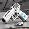 Mechanical Burst USP 2011 Pistol Shell Ejection Empty Hanging Decompression Gun Continuous Soft Bullet Launcher Toy Gun 5