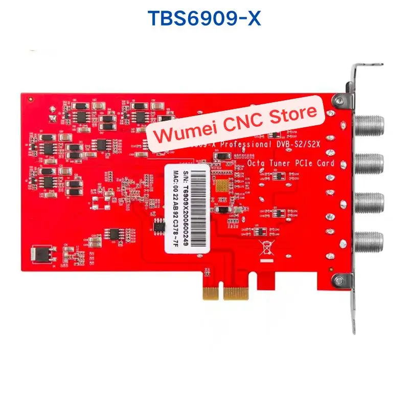 새로운 TBS6909-X 전문 DVB-S2/S2X 옥타 튜너 PCI-E 카드 TBS 6909-X FTA 위성 신호