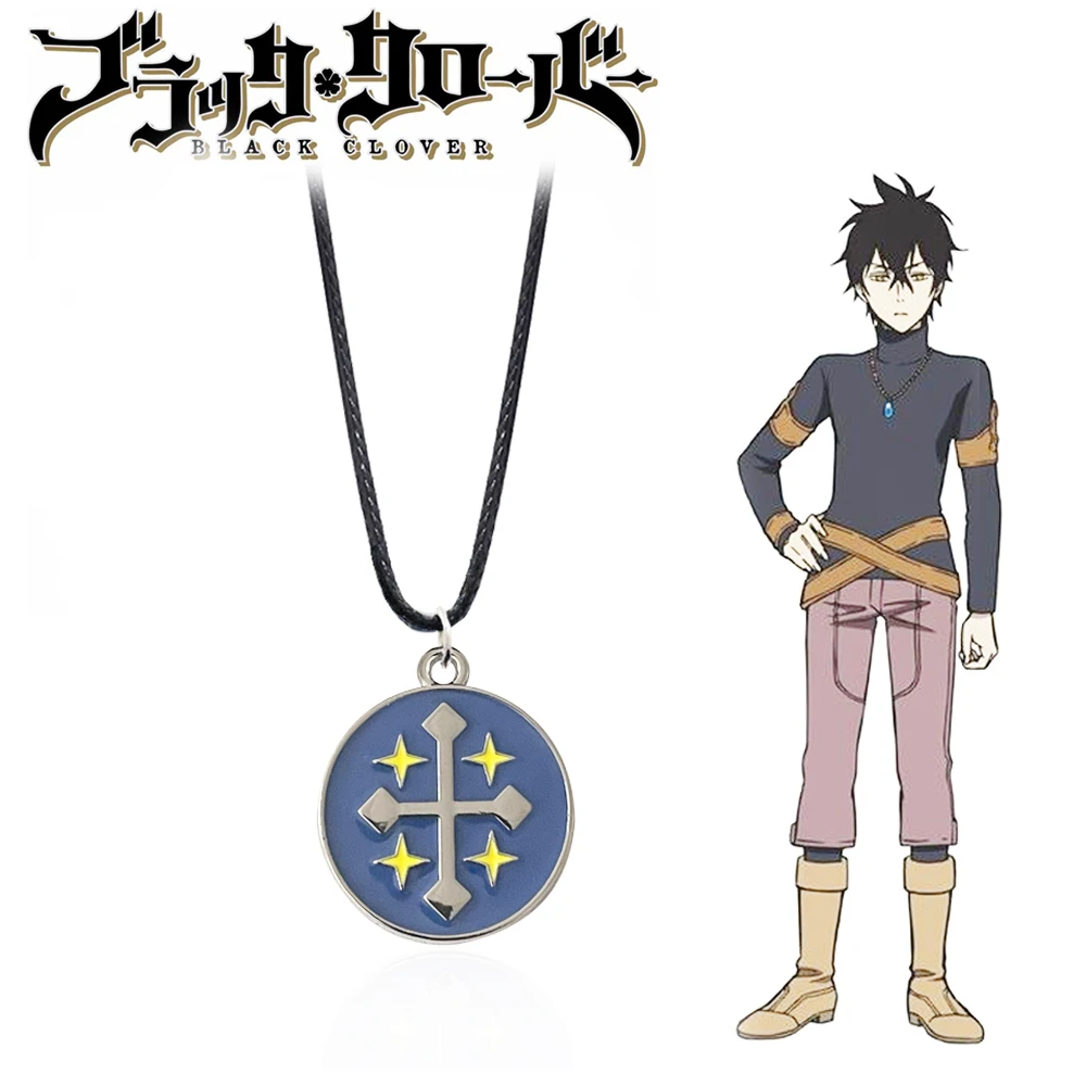 Anime Jewelry Cosplay Accessories Black Knights Of The Stormy Bull Necklace  Pendant Earrings Black Clover Necklace - Buy Black Clover Necklace,Black