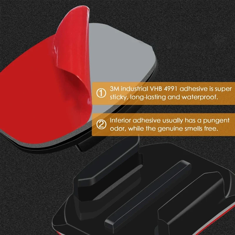 Helmet Adhesive Sticky Flat Curved Mount For GoPro Hero 13 12 11 10 9 8 SJCAM Insta360 AKASO DJI Osmo Action Camera Accessories