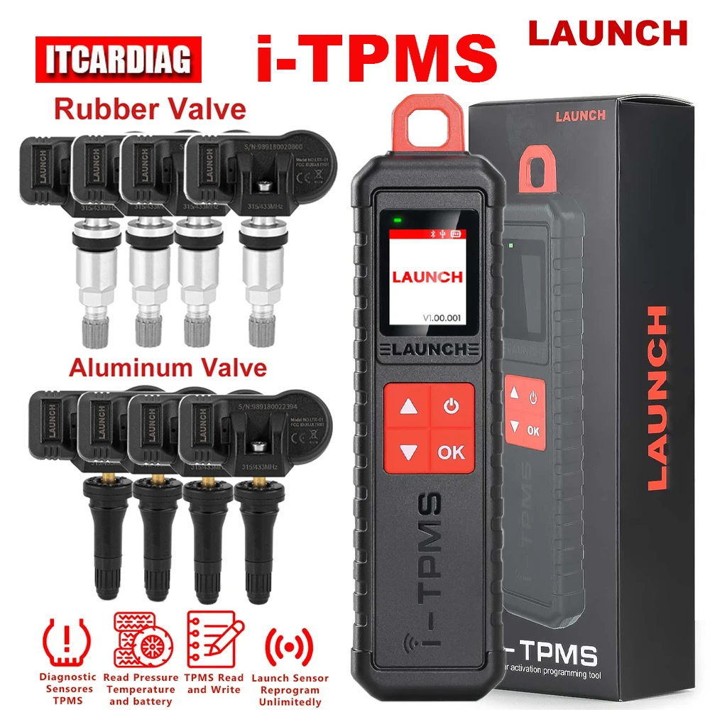 

Launch X431 i-TPMS датчик давления в шинах TSGUN автомобильный инструмент для диагностики давления в шинах работает отдельно с помощью приложения i-TPMS или с X431 PAD V +