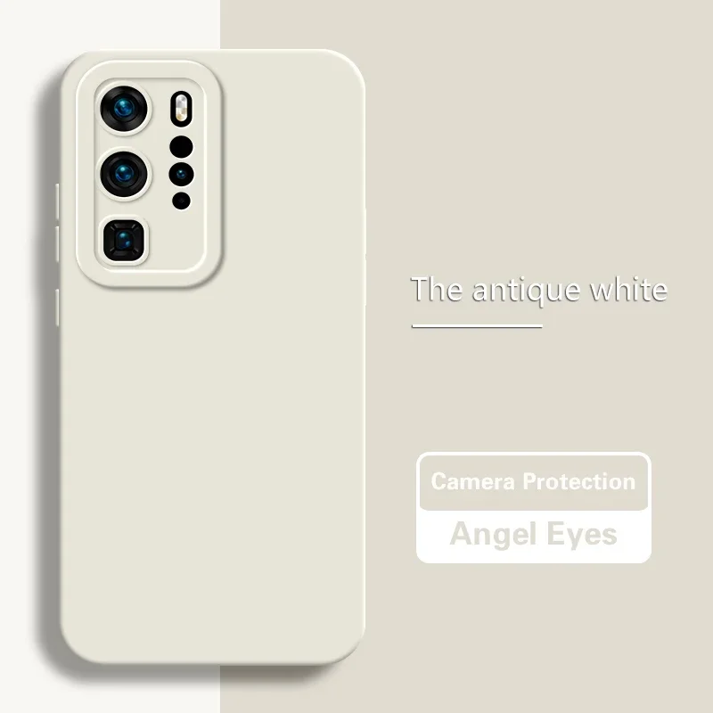 Luxurious Soft Matte Liquid Silicone Case for Huawei - Angel Eyes Design