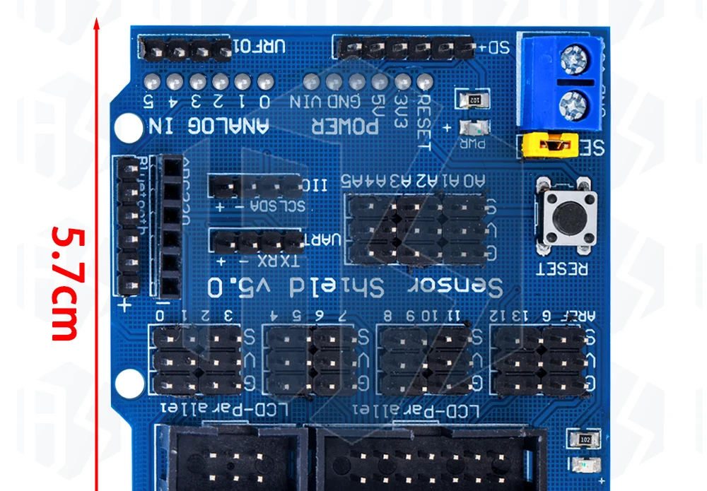 1PCS V5 Sensor Shield Erweiterungsplatine für Arduino UNO R3 V5.0 Elektronisches Modul Sensor Shield V5 Erweiterungsplatine – Detail 8