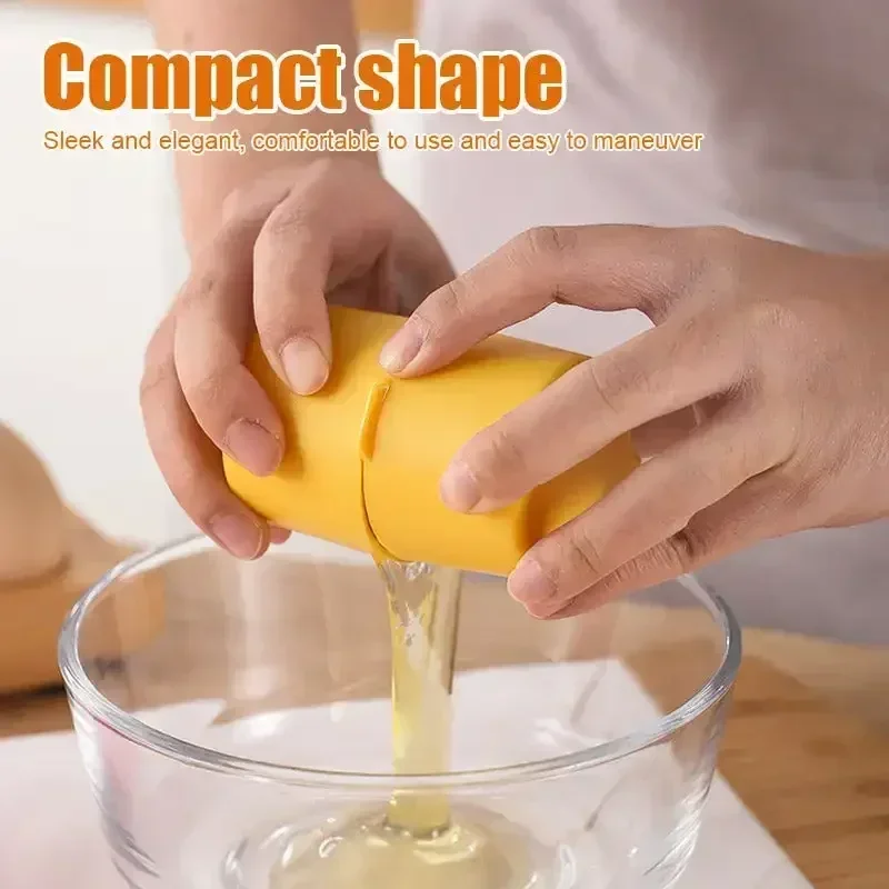 Egg Separator Portable Eggshell Opener Beater Stainless Steel