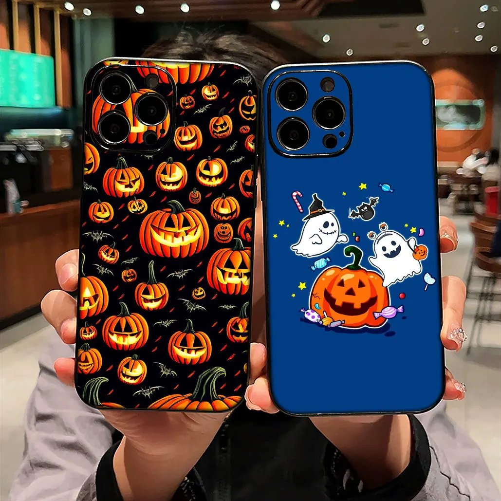 Spooky Little Ghost Halloween Pumpkin Phone Case