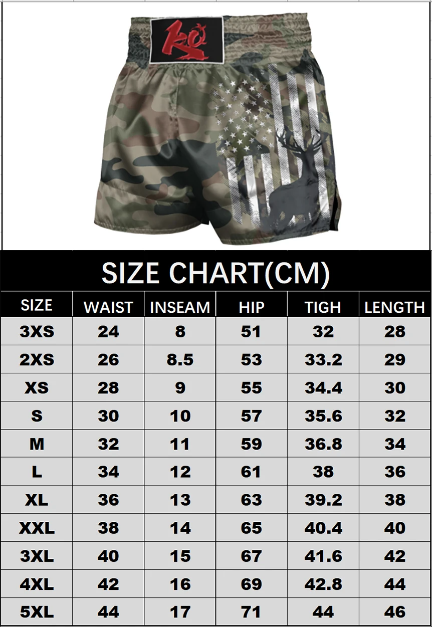 Russian flag Thai boxing shorts for men and women boxer shorts are suitable for training and competition MMA shorts 3