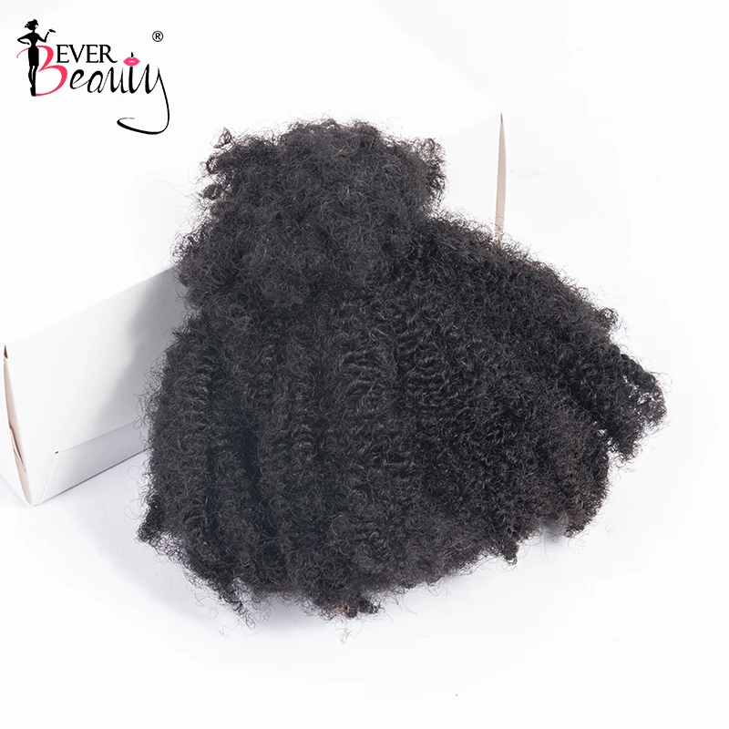 Afro Kinky Curly Locks Hair Extensions 4B4C Human Hair Bulk Microlocs Braiding Double Drawn For Braiding Box Crochet Braids