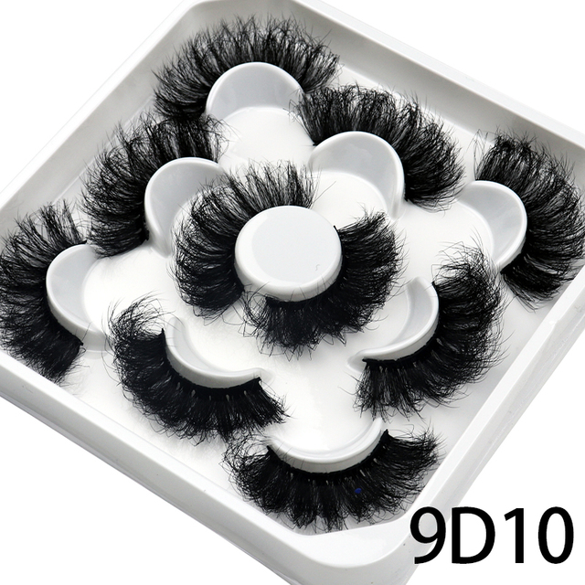 Pairs 25mm 3D Mink Lashes Bulk Russian Volume Fluffy Natural False Eyelashes Thick Dramatic Mink Eyelashes Wholesale maquiagem