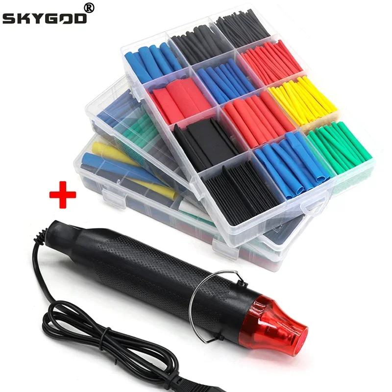 127Pc Heat Shrink Tubing Wire Wrap Assortment In Storage Case Kit for