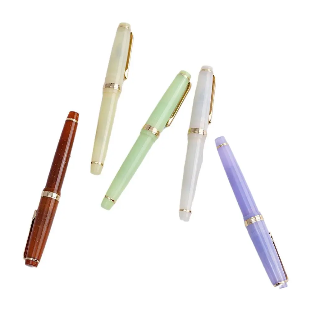 

Jinhao 82 Transparency Acrylic Fountain Pen Popular Spin Ink Pen F Nib Writing Pens Business Office School Kawaii Stationery