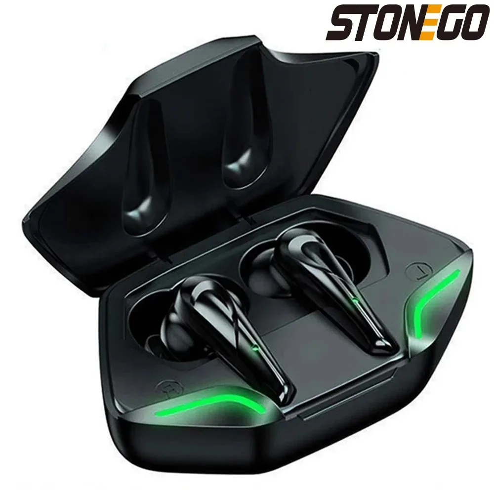 TWS Bluetooth 5.0 Sports Earbuds Wireless Waterproof Noise-Cancelling Earphones Charging Case for Gaming and Music