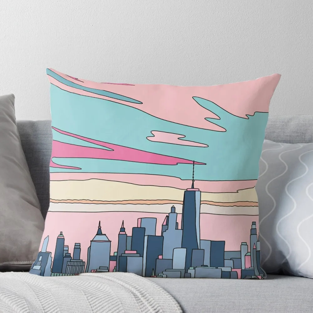 

City sunset by Elebea Throw Pillow covers for pillows Pillowcases For Pillows Sofa Cushions Covers christmas pillowcases