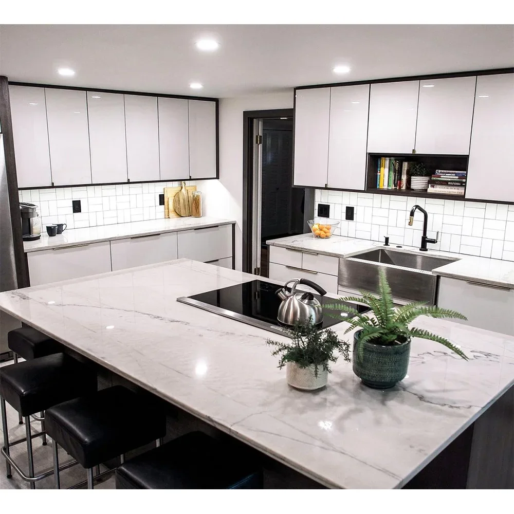 Home Decor Luxury Kitchen Modern Furniture Cuisine Complete Kitchen Cabinet Central Island