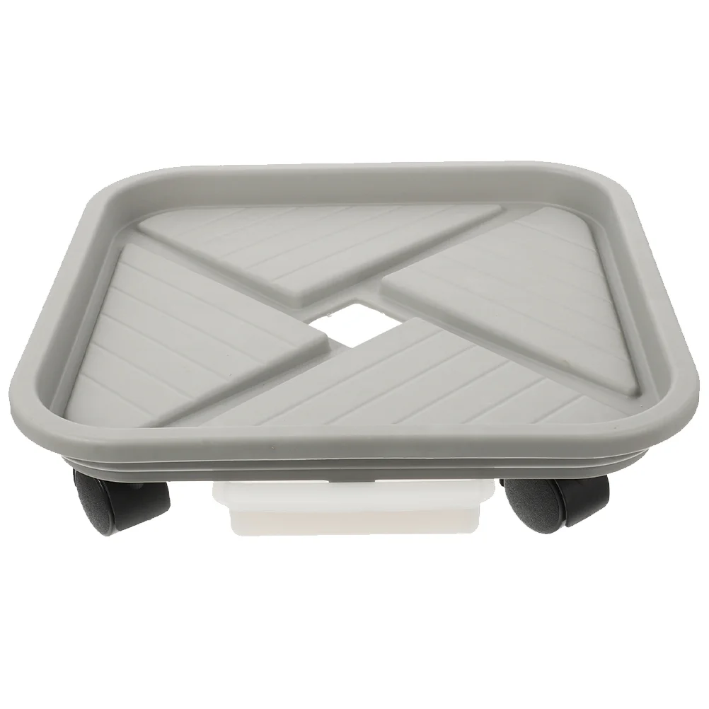

Flower Pot Tray Rolling with Wheels Plastic for Plants Trays Pots Rollers
