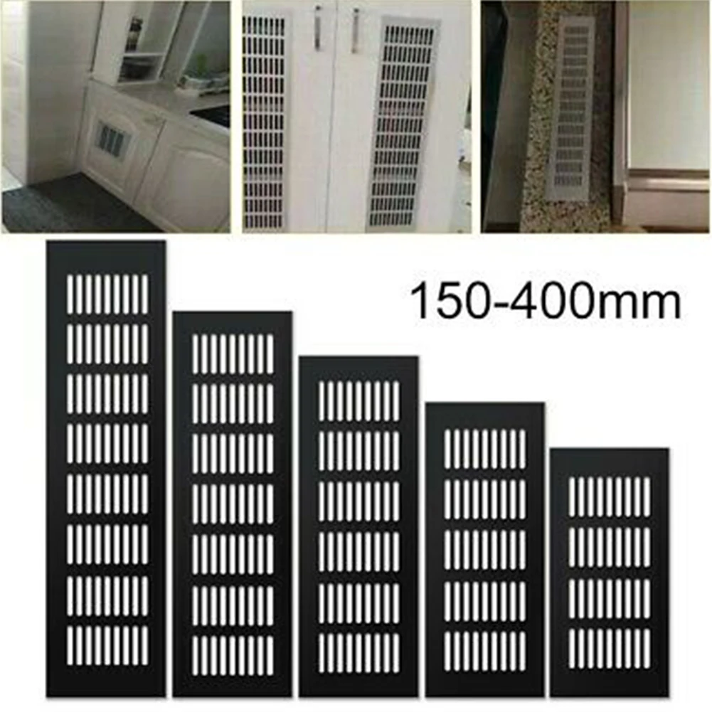 

1pc 150mm-400mm Ventilation Grille Aluminium Alloy Multi-purpose Rectangular Cabinet Wardrobe Air Vent Grille Ventilation Cover