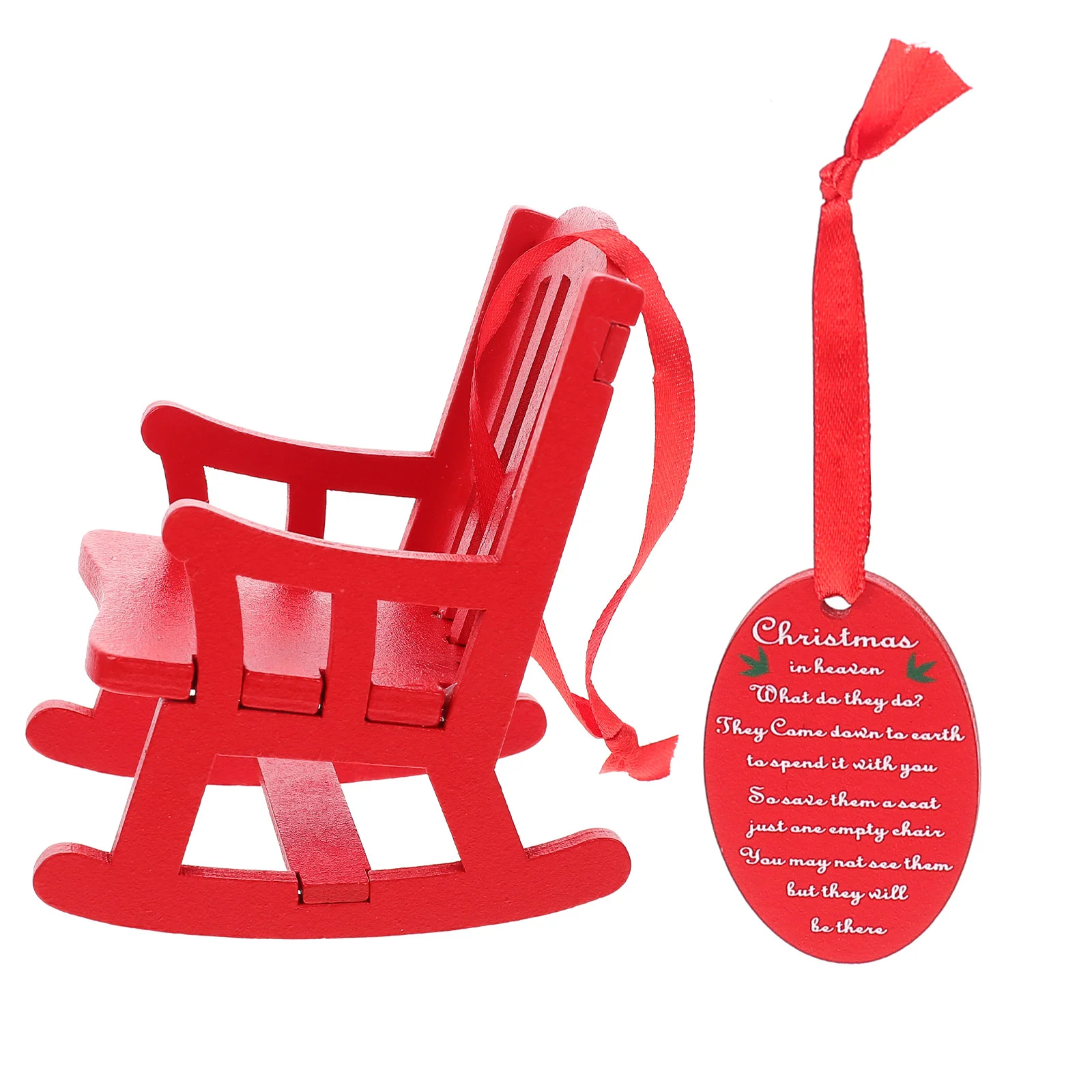 

Small Rocking Chair Ornaments Mini Furniture House Christmas Decorations Micro Model Pendant