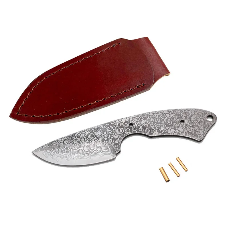 

Dropship Damascus Steel Semi-finished Blade Billets Household DIY Raw Material Tool Parts for Fixed Blade Knife