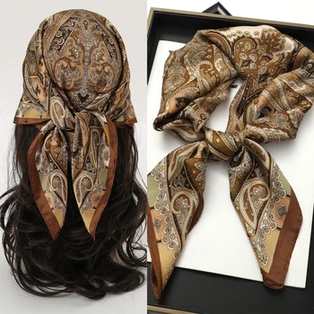 Bohemian Silk Square Scarf 1