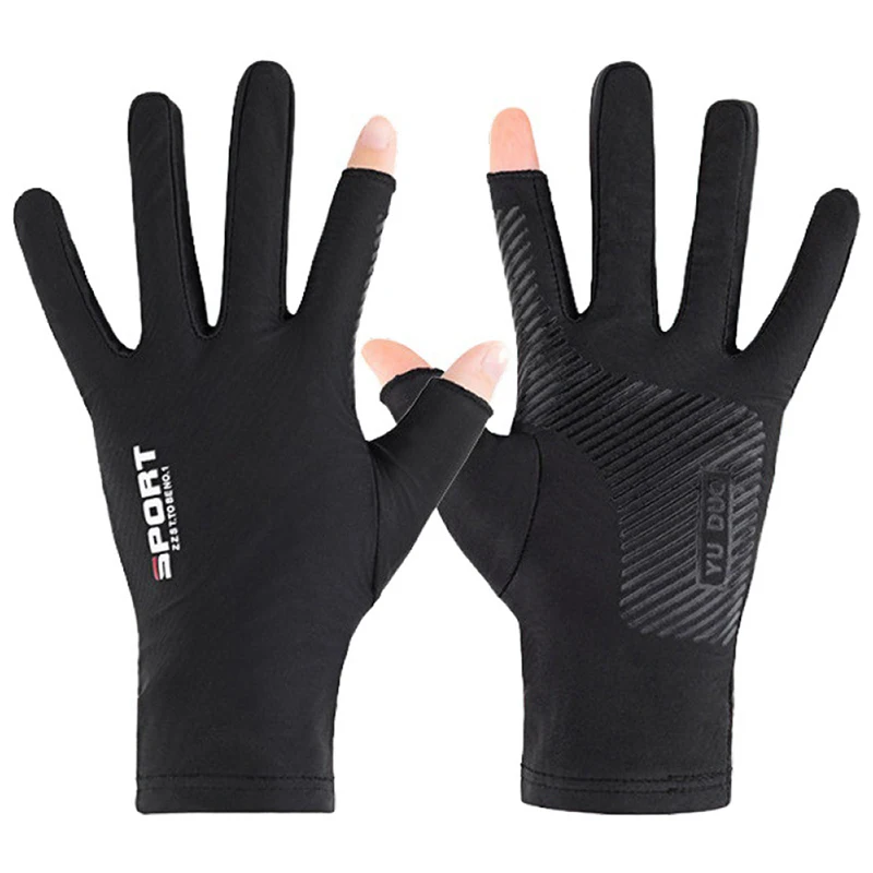 Outdoor Winter Fishing Gloves Waterproof Three Or Two Fingers Cut Anti-slip Climbing Keep Warm Hiking Camping Riding Gloves
