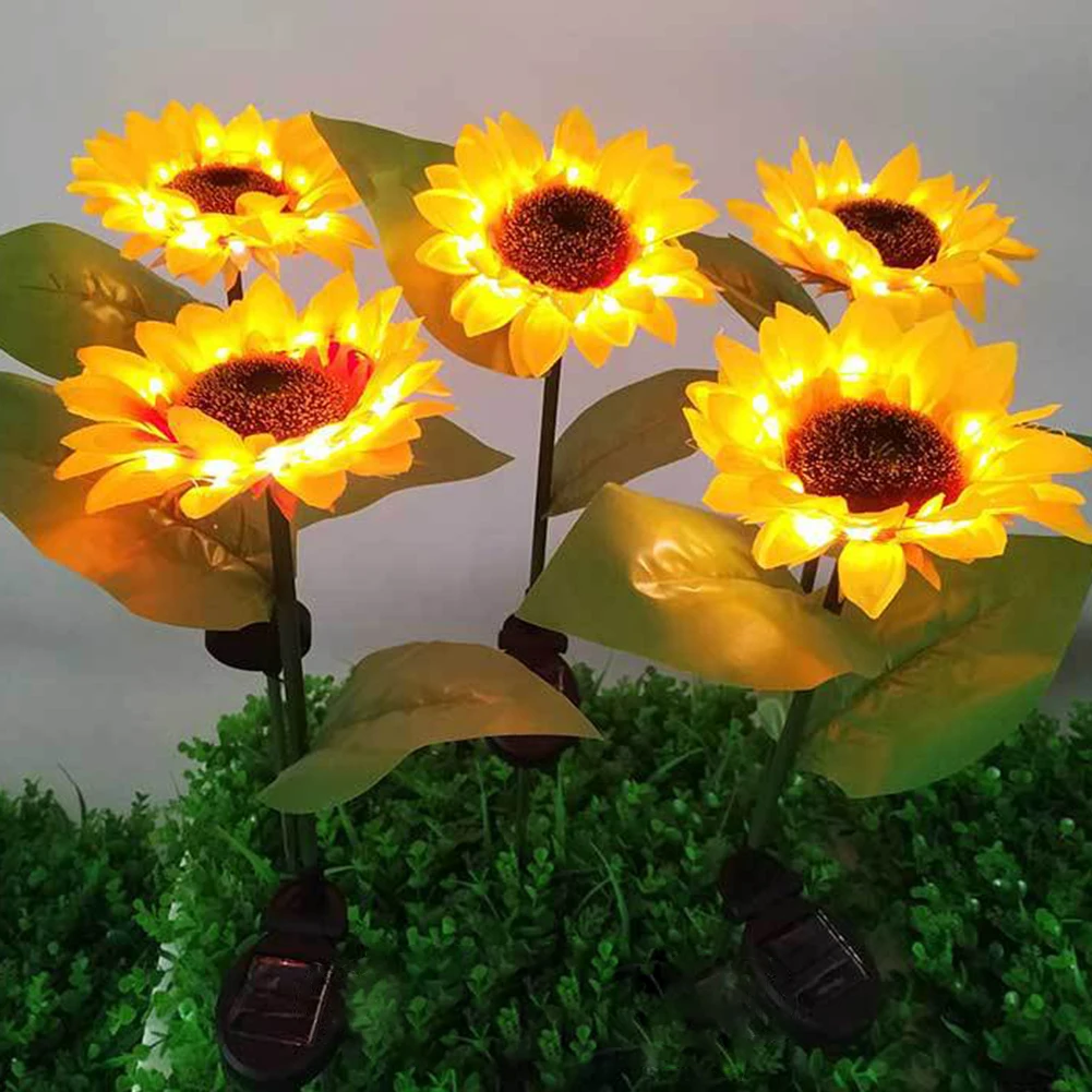 

Ground Stake Light With Solar Panel IP65 Waterproof Automatic On/off Solar Powered Outdoor Garden Decorative Landscape Lamp