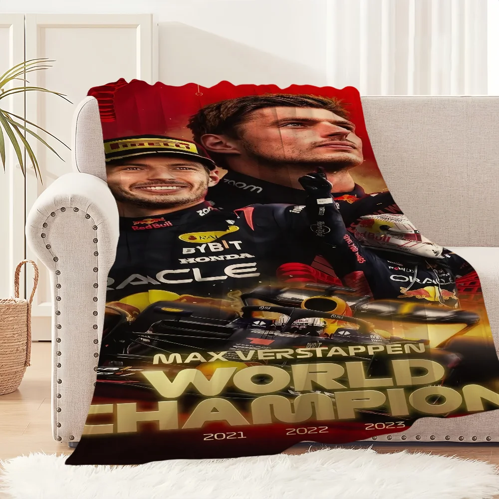 Popular Drivers M-Max-Emilian V-Verstappen Blanket Soft Plush Nap Sofa rug for Living Room Bedroom Home Travel Kid Gifts 6