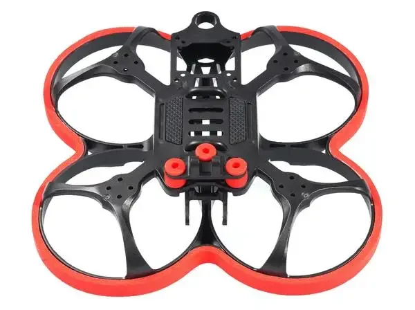 Détail des fixations moteur du cadre Beta95X V3 pour drone FPV Whoop, matériau PA12 robuste.
