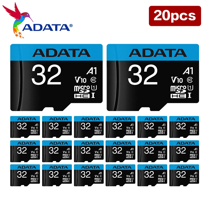 ADATA TF Cards SD U1 C10 A1 Micro Memory Card 64GB 32GB Micro SD Card