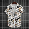 Men's Shirts For Men 3d Cute Cat Print Tops Casual Men's Clothing Summer Animal Short Sleeved Tops Tee Loose Oversized Shirt 1