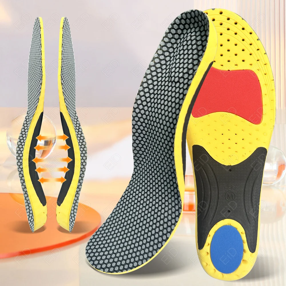 EVA Sport Einlegesohlen für Schuhe Sohle Orthopädische Einlegesohlen Plattfuß Gesundheit Sohle Stoßdämpfung Kissen Laufende Einlegesohlen für Füße Mann – Detail 3