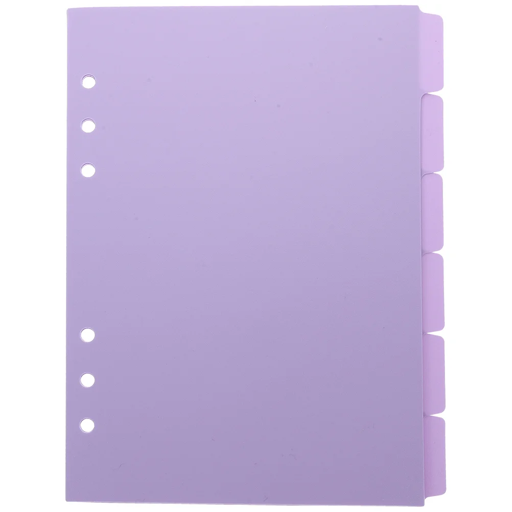 

6Pcs Dividers for Binder Notepad Divider Tabs Paper Binder Dividers Notepad Supplies