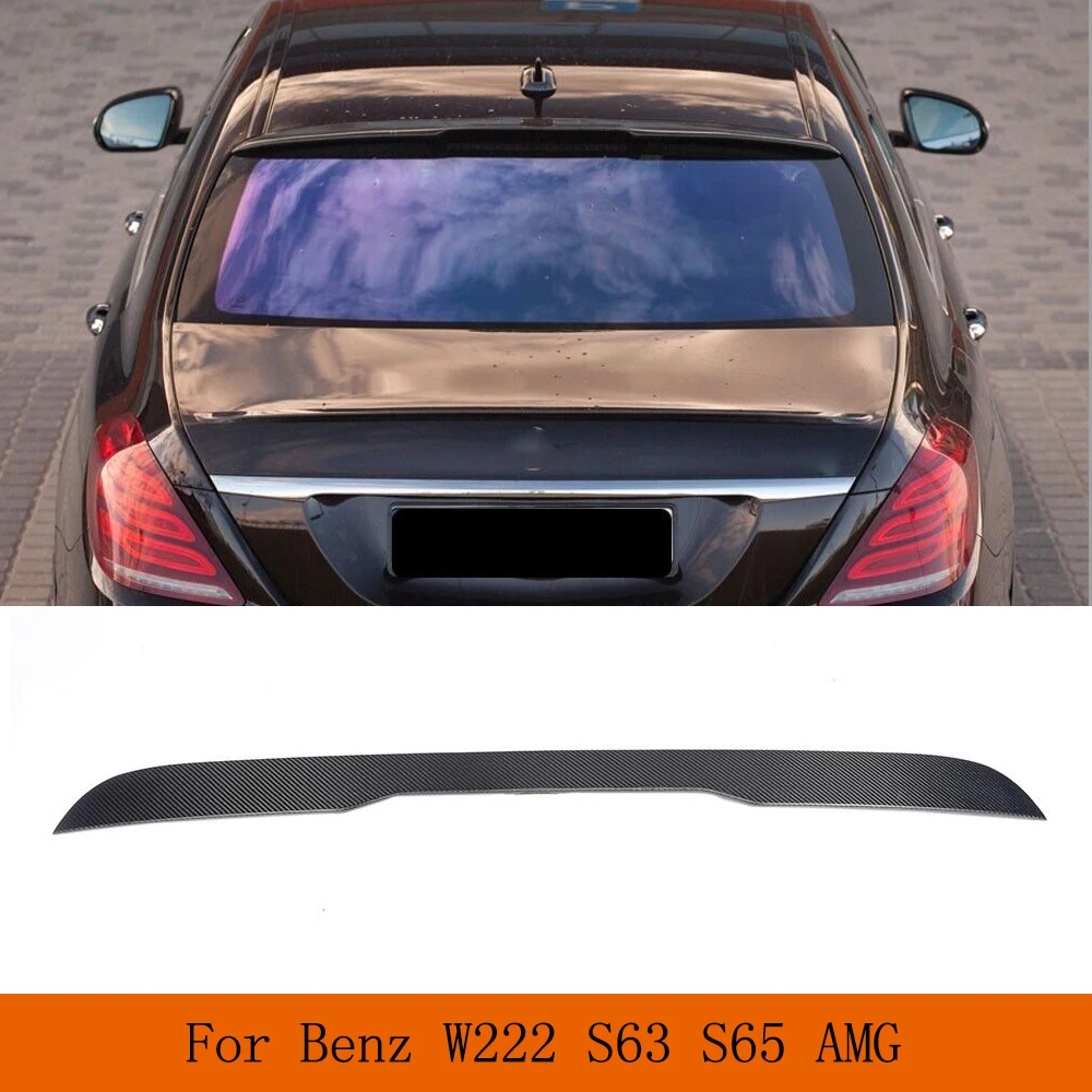 

Car Rear Roof Spoiler Lip Wings for Mercedes-Benz S-Class W222 S63 S65 AMG 4-Door 2014 - 2020 Rear Boot Wing Carbon Fiber / FRP