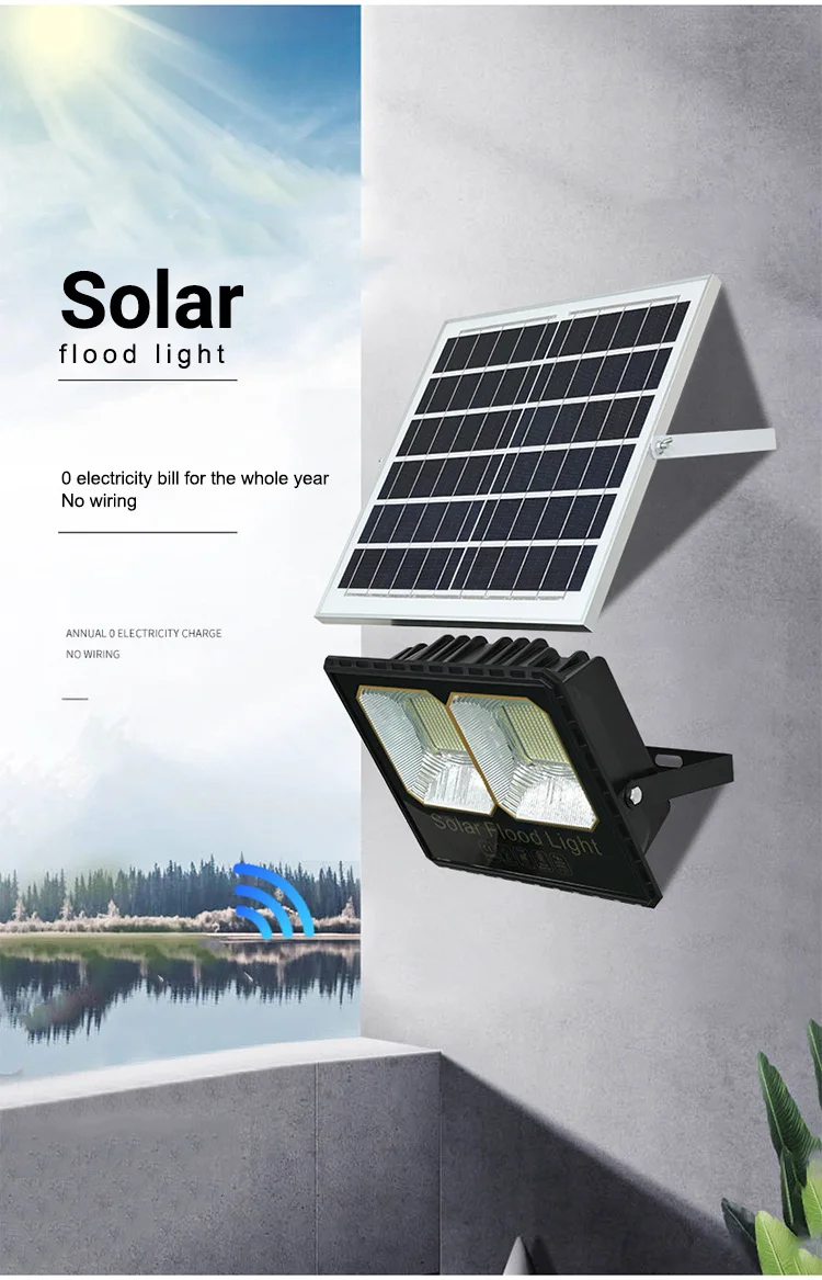 200w Solar Reflector Solar Spotlights LED Light 5M Cord Outdoor Garden Remote Control Waterproof Flood Light Led Wall Lamp solar flood lights outdoor